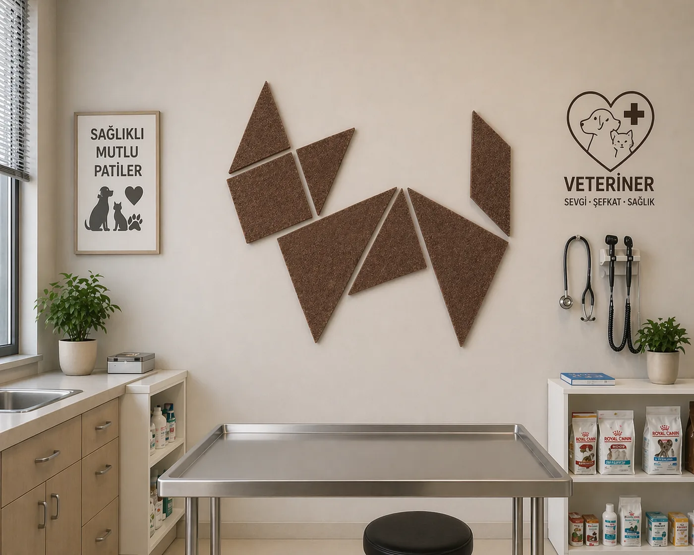 Keçe Origami Dekor - KEDİ