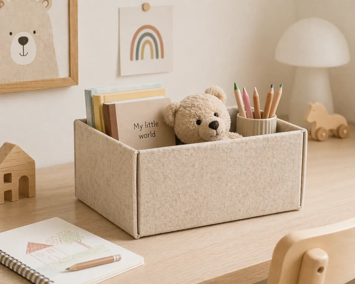 Modern Keçe Organizer - ÇOCUK ODASI
